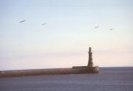 Newcastle Areo Club over Roker Pier