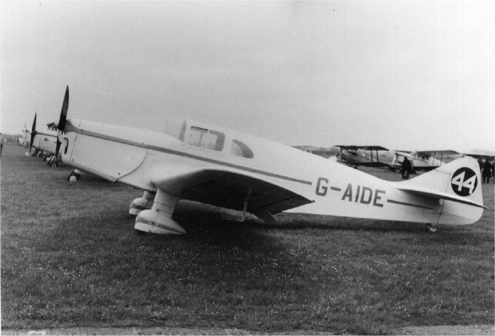 G-AIDE as No 44 at the National Air Races at Baginton (Coventry) 1957