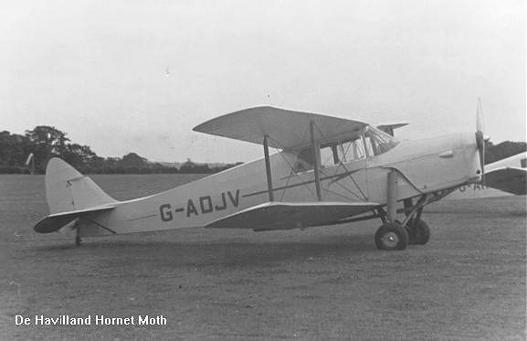 G-ADJV: de Havilland Hornet Moth