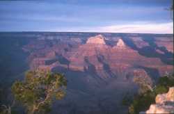 North Rim of the Grand Canyon from Yavapai at sunset