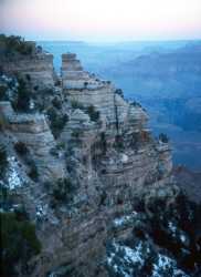 Yaki point before sunrise - and yes that is snow.