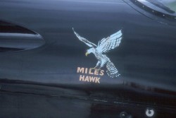 Miles Hawk logo on G-ADGP Hawk Speed Six