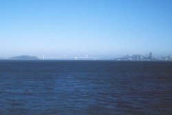 Bay Bridge in sunshine
