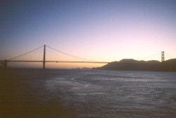 Golden Gate Bridge and Sunset