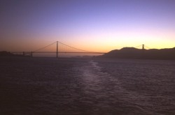 Sunset over Golden Gate