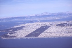 Downtown San Francisco from 747