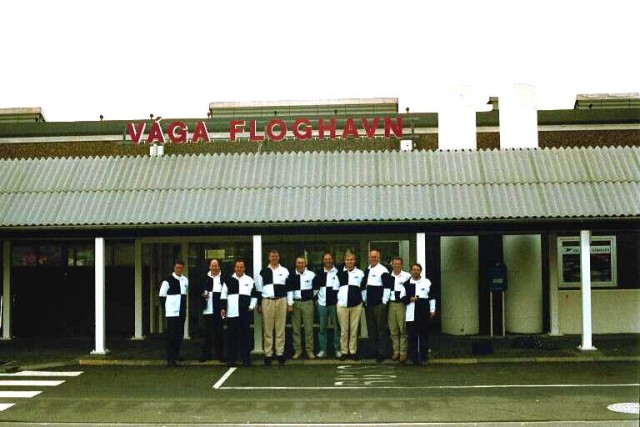 Pirates at V�gar; Alex, Ian, Julian, Nigel, Mike, Chris, Tim, Roger, Richard, Adrian