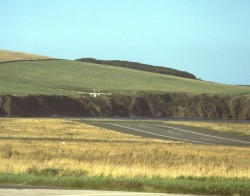 BA (Loganair) Islander on finals