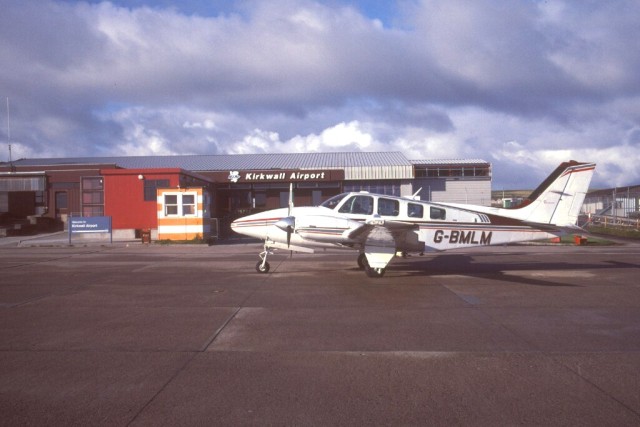 BMLM waits on the Tarmac at Kirkwall - the Vagar METAR is awful