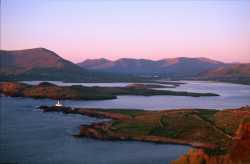 Valentia Harbour at Sunset from the Slate Quarry