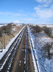 Snowy scene in County Durham